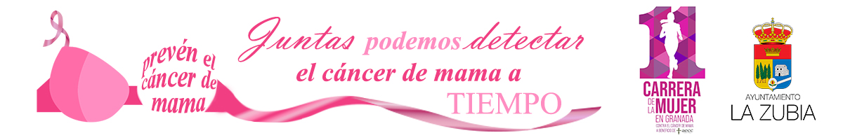 Banner - Juntas podemos detectar el cáncer de mama a tiempo. Ayuntamiento de La Zubia.